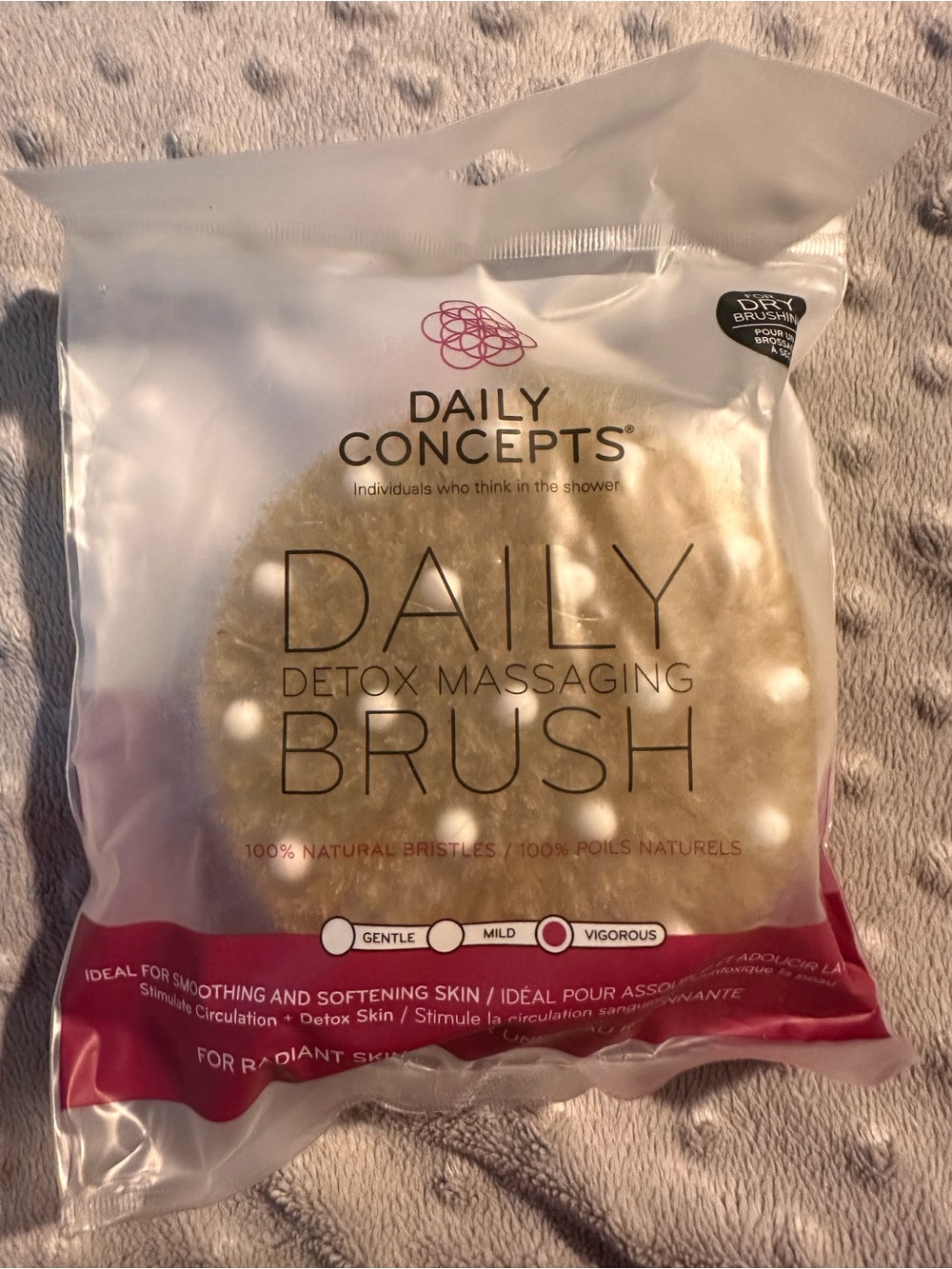 Daily Concepts Natural Detox Massaging Brush - Beige